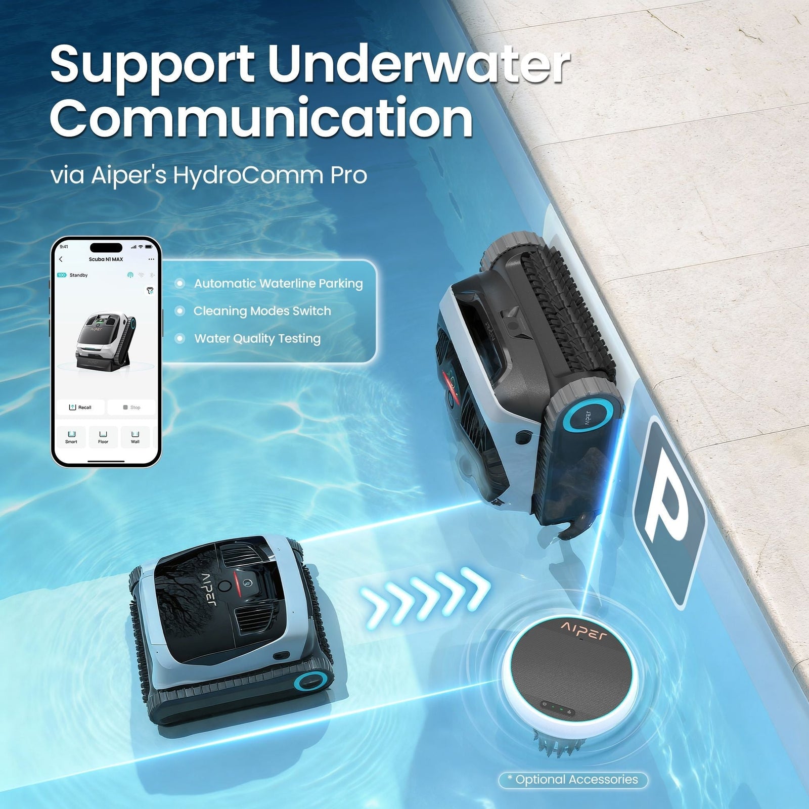 Scuba N1 Max Cordless Robotic In-Ground Robotic Pool Cleaner for In-Ground Pools up to 2150 sq. Ft T4I7 - product image 6