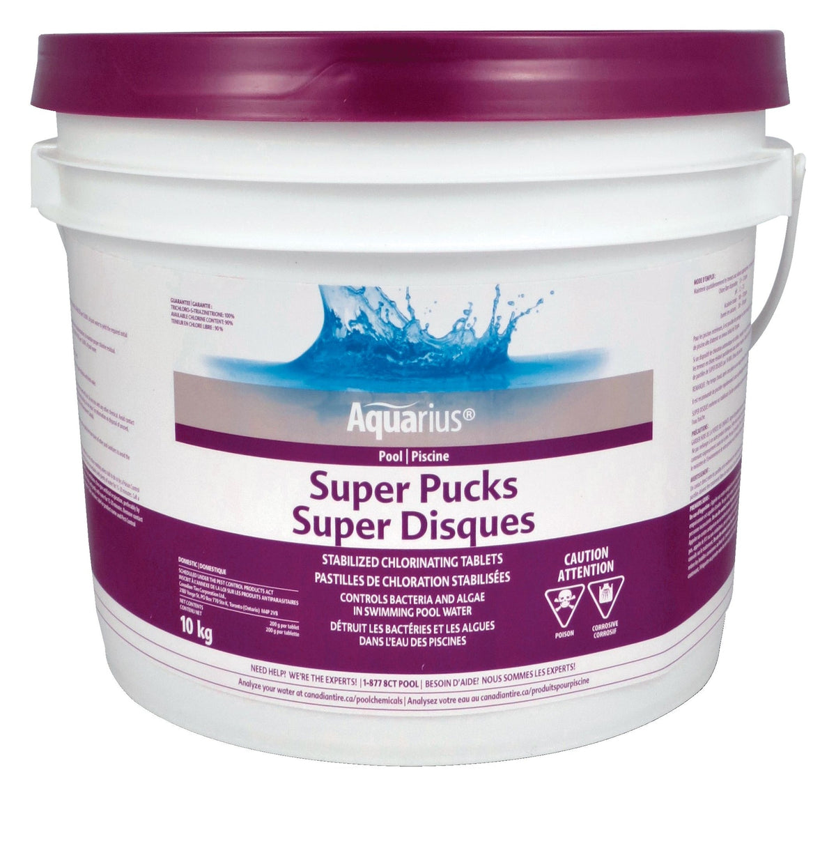 Super Pucks Stabilized Chlorine Pool Pucks, 10-kg M0V8 - product image 1