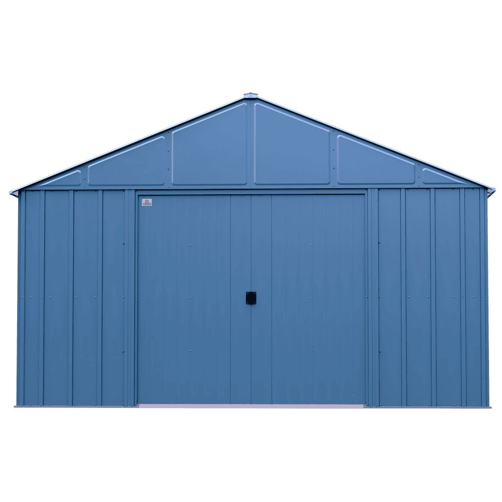 Classic 12x14-ft Blue Grey Corrosion-Resistant Steel Shed M1K3 - product image 2