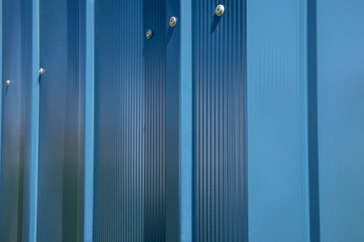 Classic 12x17-ft Blue Grey Corrosion-Resistant Metal Shed H7F3 - product image 8