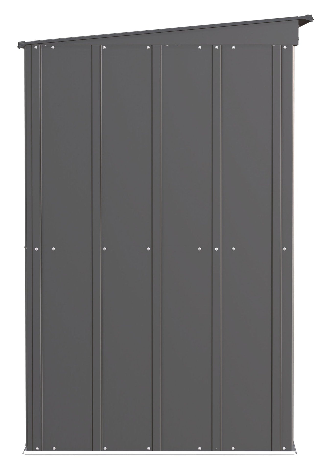 Classic Galvanized Steel Storage Shed, Charcoal, 6-ft x 4-ft C9O3 - product image 4