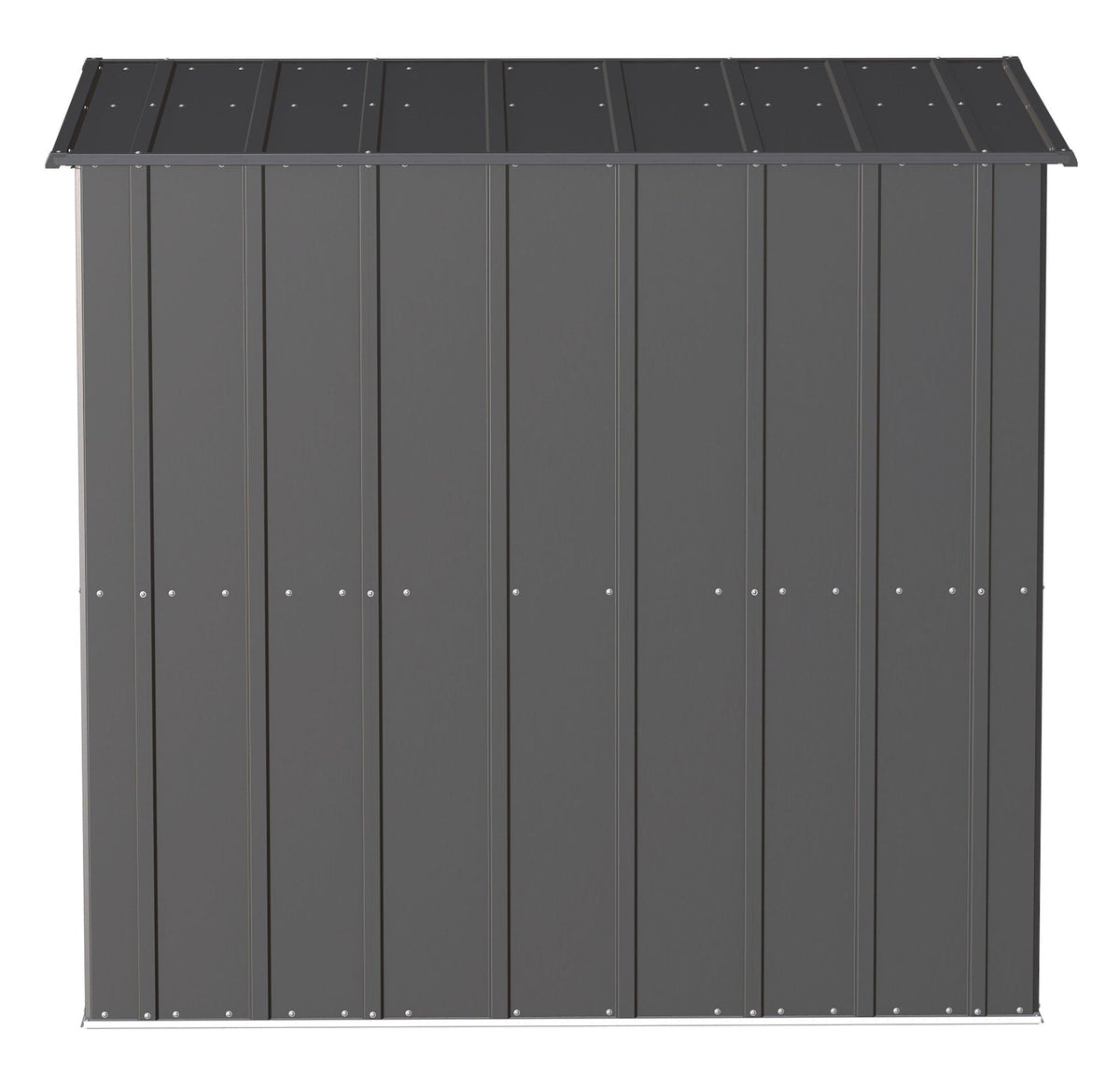 Classic Galvanized Steel Storage Shed, Charcoal, 6-ft x 4-ft C9O3 - product image 8