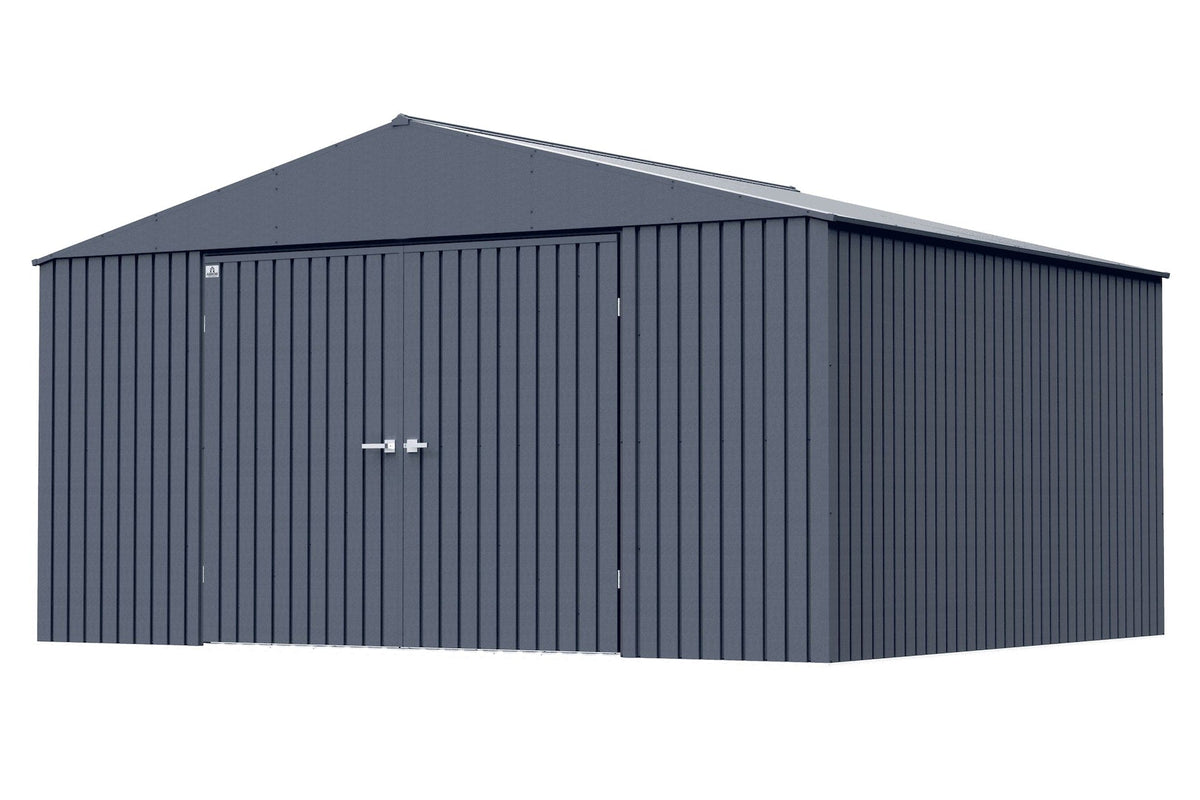 Elite 14x12-ft Anthracite Corrosion-Resistant Steel Shed U1B4 - product image 4