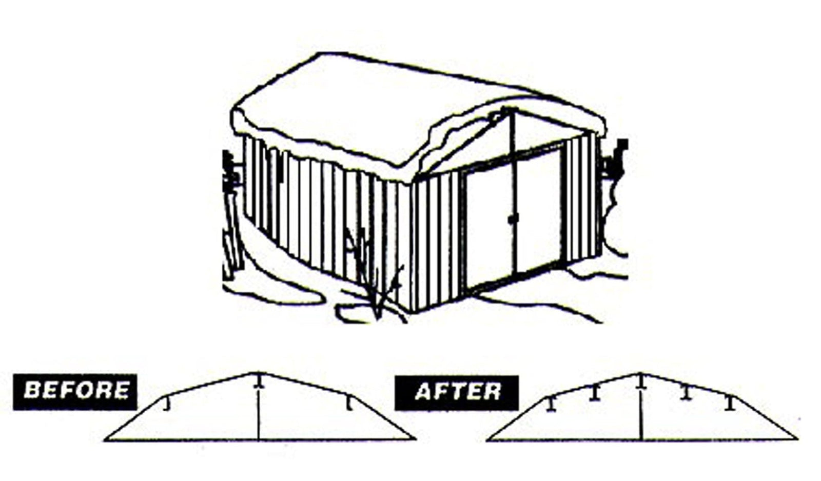 Roof Strengthening Kit for 6x5-ft and 8x6-ft Sheds Q6B8 - product image 2