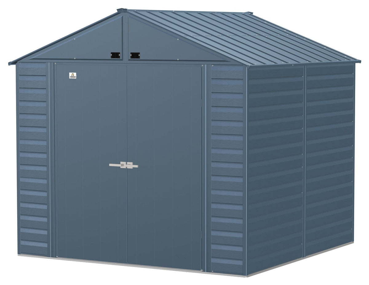 Select Galvanized Steel Storage Shed, Blue Grey, 8-ft x 8-ft N0R0 - product image 1