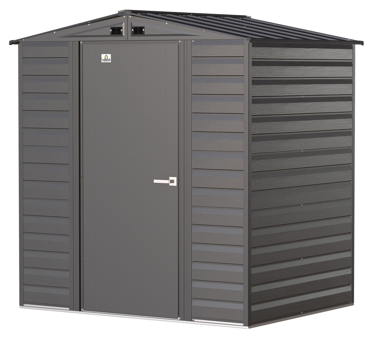 Select Galvanized Steel Storage Shed, Charcoal, 6-ft x 5-ft F8S5 - product image 2
