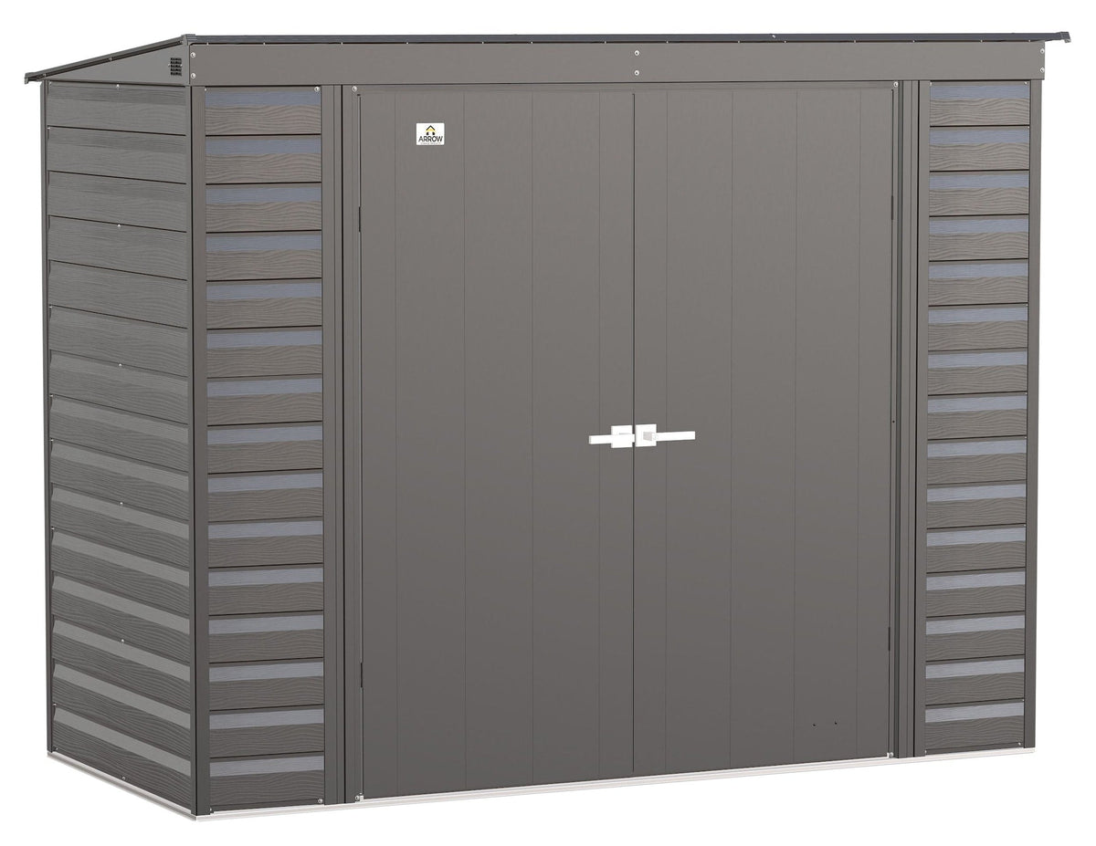 Select Galvanized Steel Storage Shed, Charcoal, 8-ft x 4-ft D7Z9 - product image 2