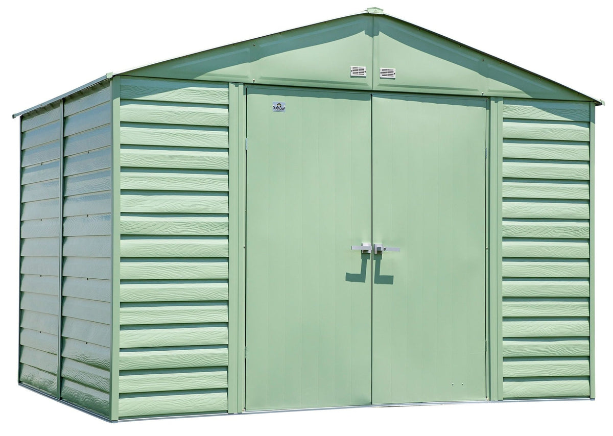 Select Galvanized Steel Storage Shed, Sage Green, 10-ft x 8-ft P9R3 - product image 1