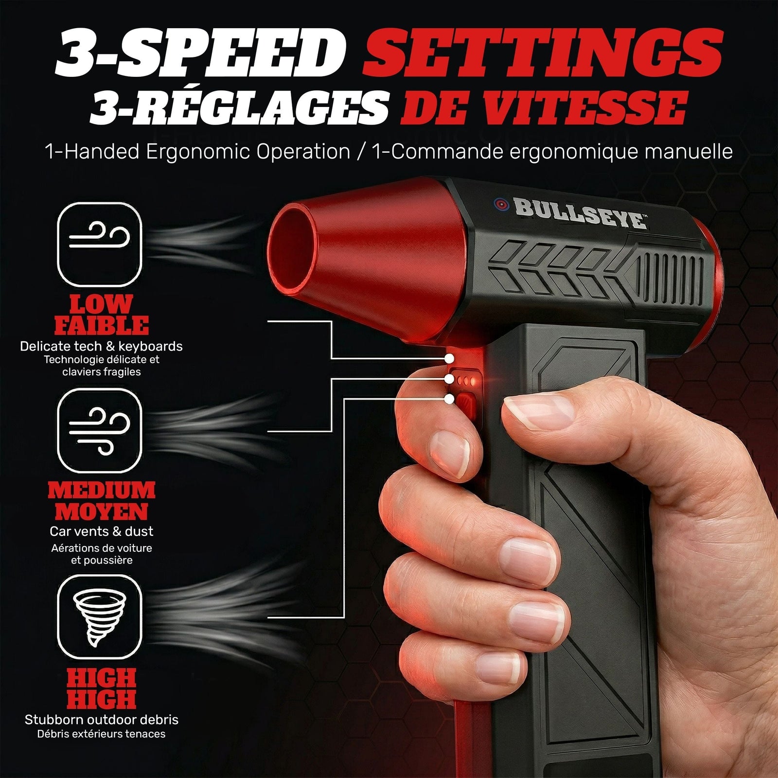 Bullseye Air Blaster 7.4V Rechargeable Handheld Blower B0E1 - product image 4