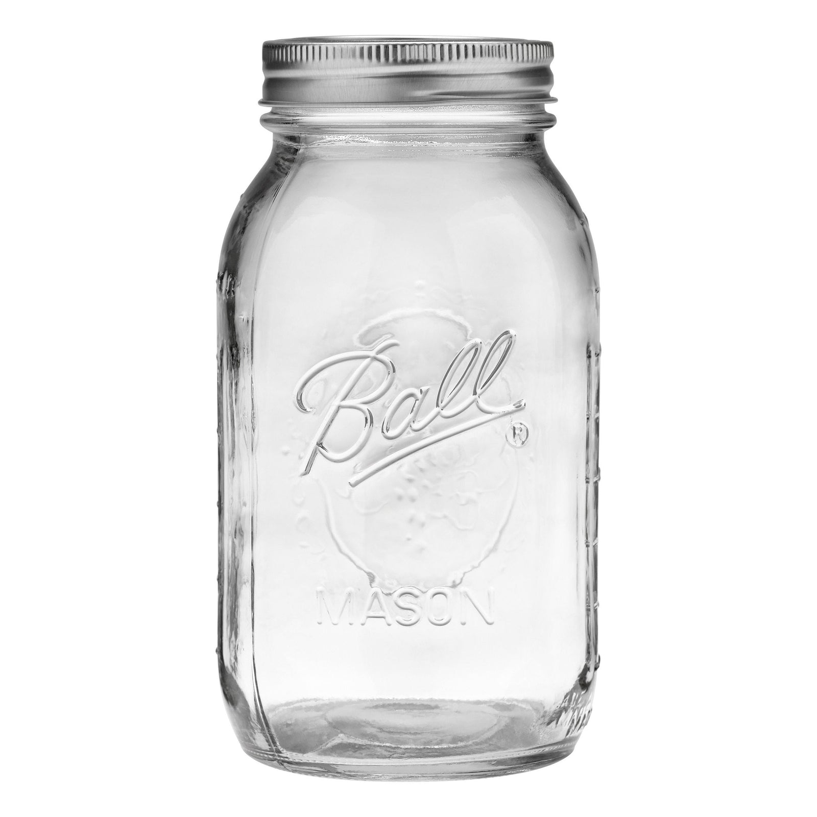 Ball Regular Mouth Quart Glass Mason Jar, 32-oz/946-mL, 8-pk P9V7 - product image 1