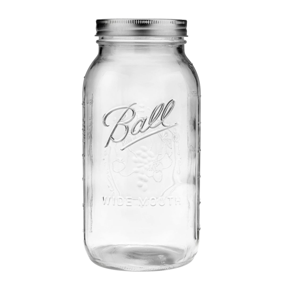 Ball Wide Mouth Half Gallon Glass Mason Jar, 64-oz/1.89-L, 6-pk K1K7 - product image 1