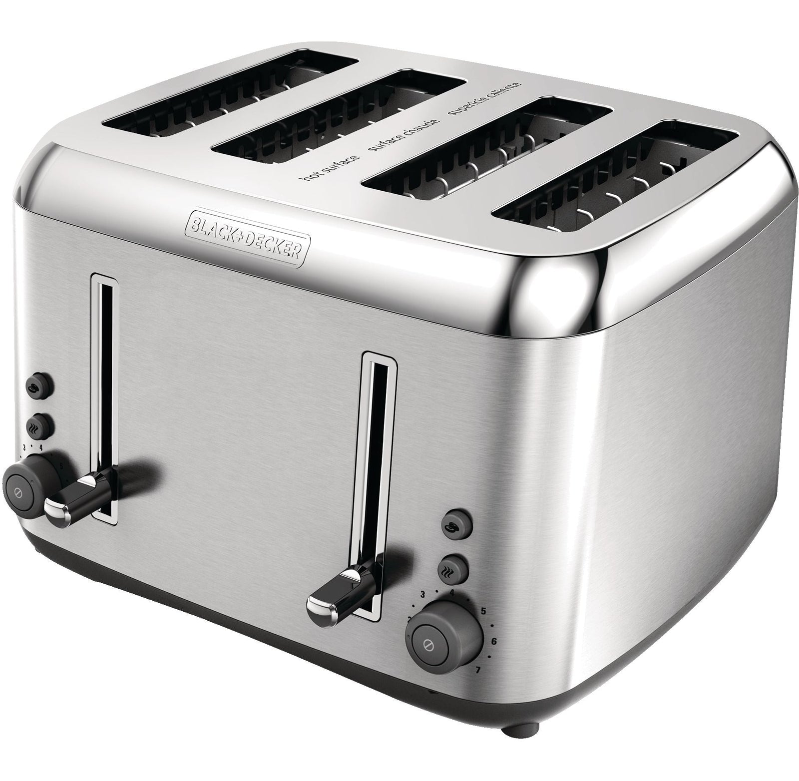Toaster Kitchen Tools Extra Wide with 7 Settings, Stainless Steel, 4-Slices M6O4 - product image 1