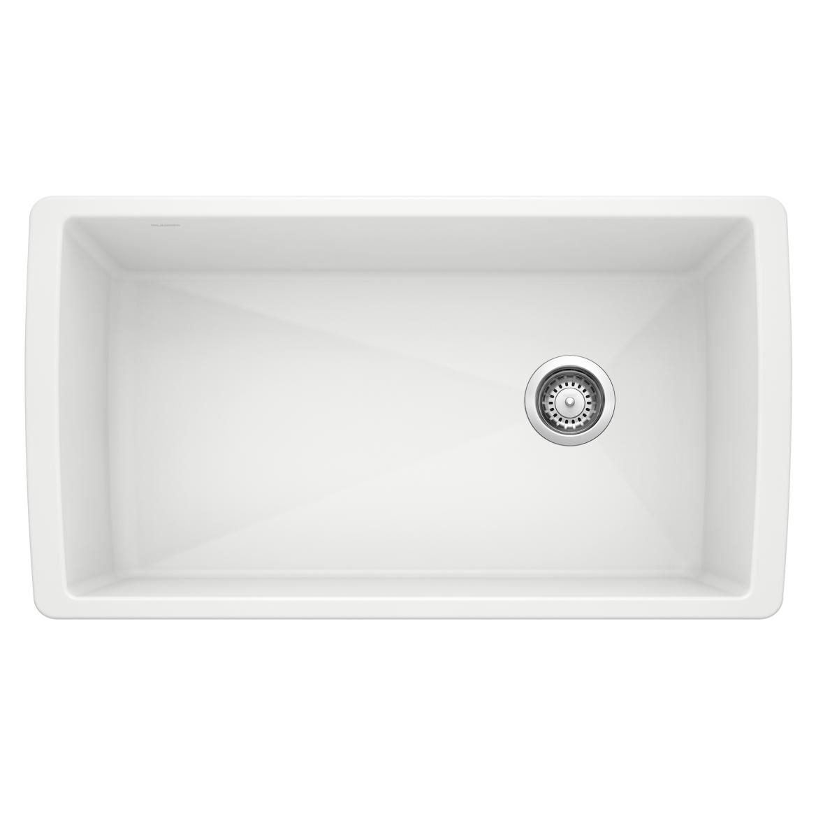 Diamond SILGRANIT 33-in Super Single Undermount Kitchen Sink, White P1A7 - product image 1