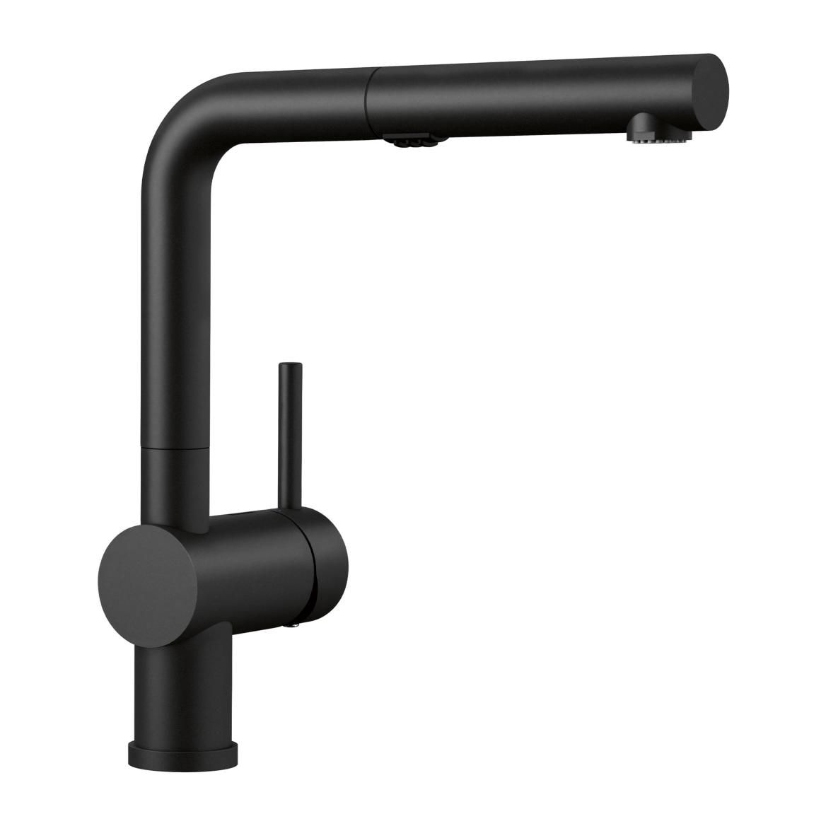 Linus Low Arc Pull-Out Dual-Spray Kitchen Faucet, Coal Black K3C8 - product image 1