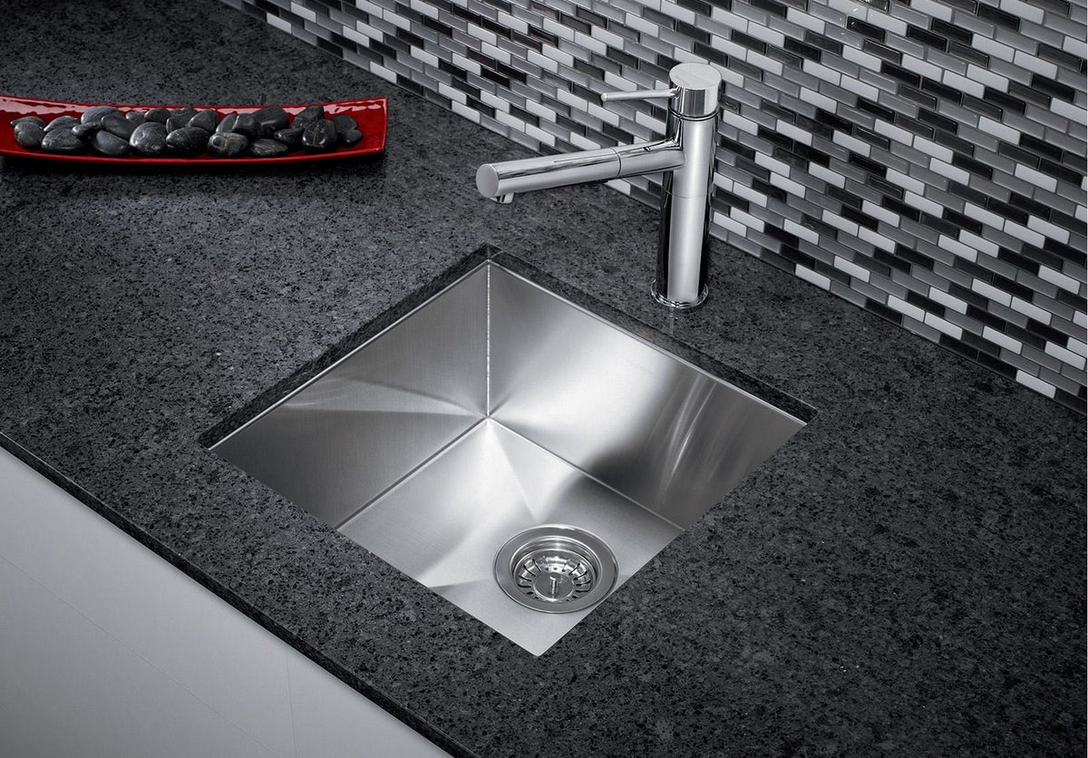 Quatrus R0 17-in Stainless Steel Undermount Bar Sink S2X0 - product image 2