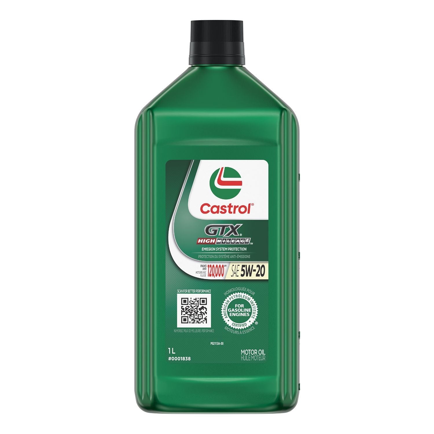 GTX High Mileage 5W20 Conventional Engine/Motor Oil, 1-L A3M0 - product image 1