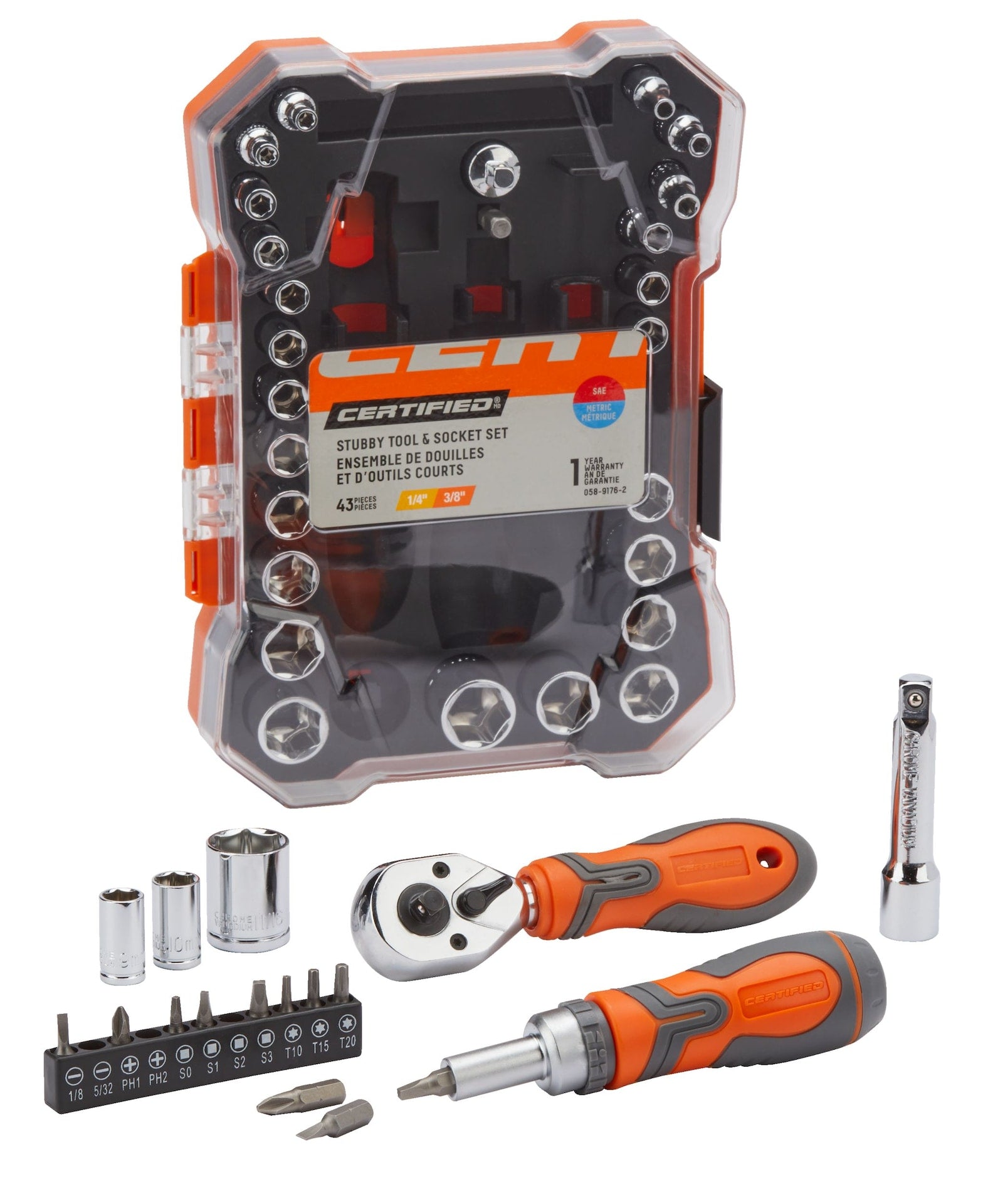 Home Repair Tool & Socket Set, 43-pc X3S7 - product image 4