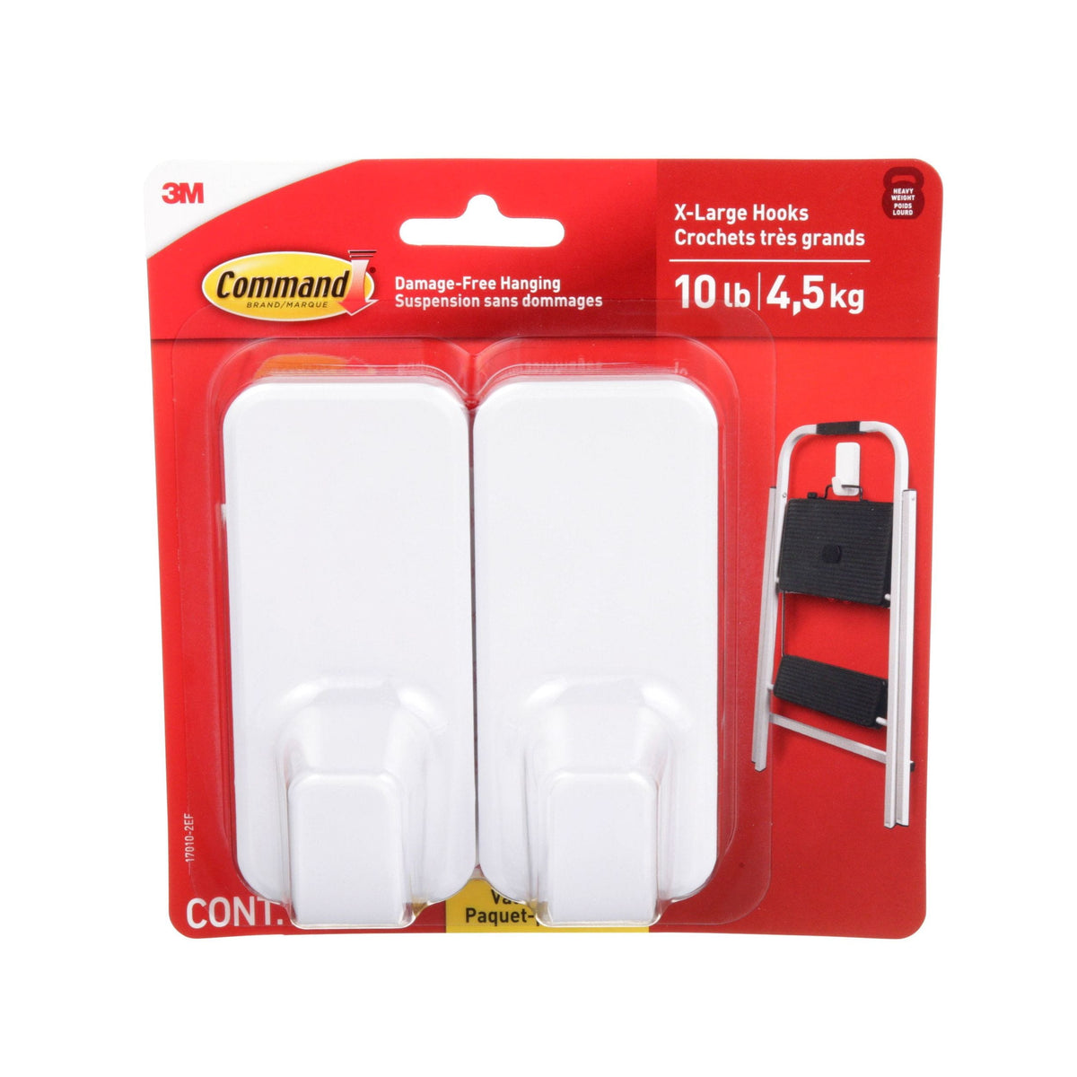 10-lb Jumbo Hook Value Pack, 17010-2EF | 2 Hooks, 6 Strips per Pack G5J0 - product image 1
