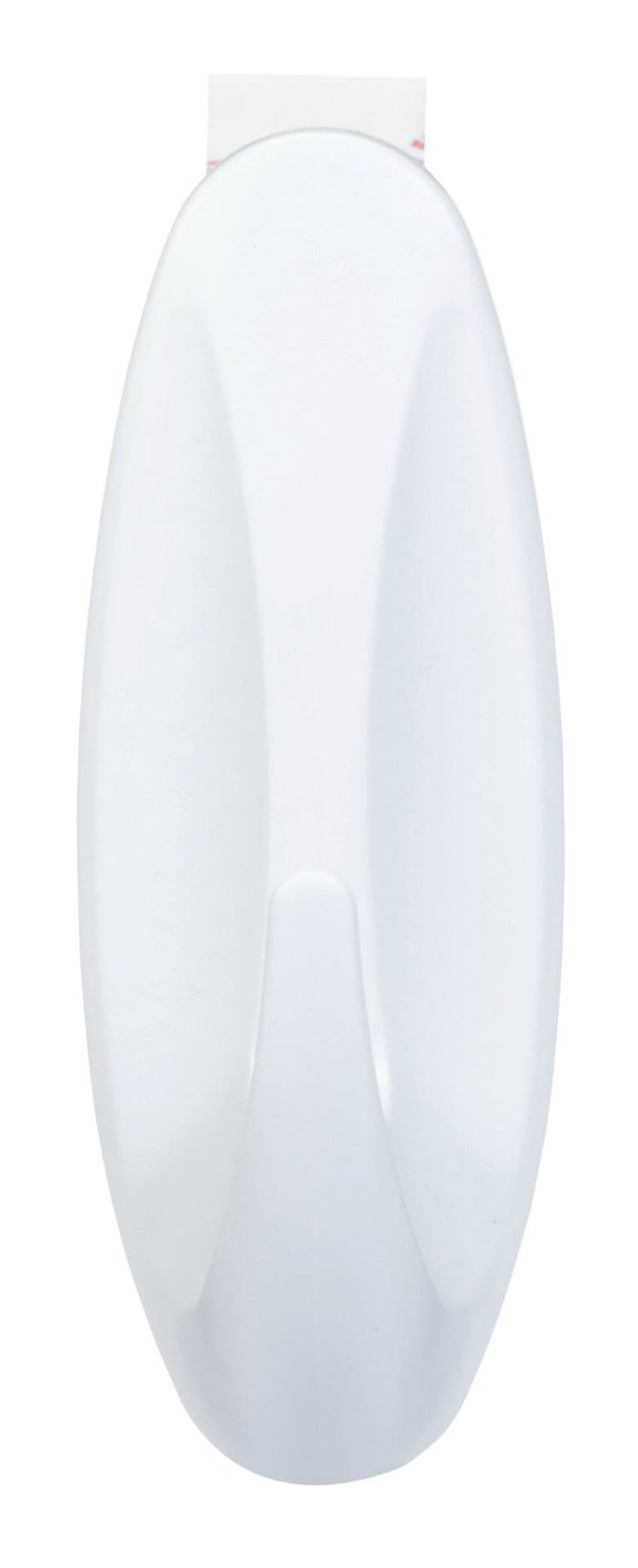 Large Designer Hook with Adhesive Strips, White, 5-lbs, 1 Strip per Pack N7U8 - product image 1