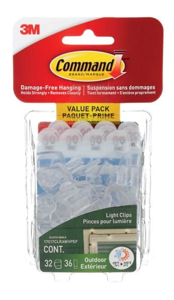 Outdoor Light Clips with Foam Strips, No Surface Damage, 32 Strips per Pack C2E2 - product image 1