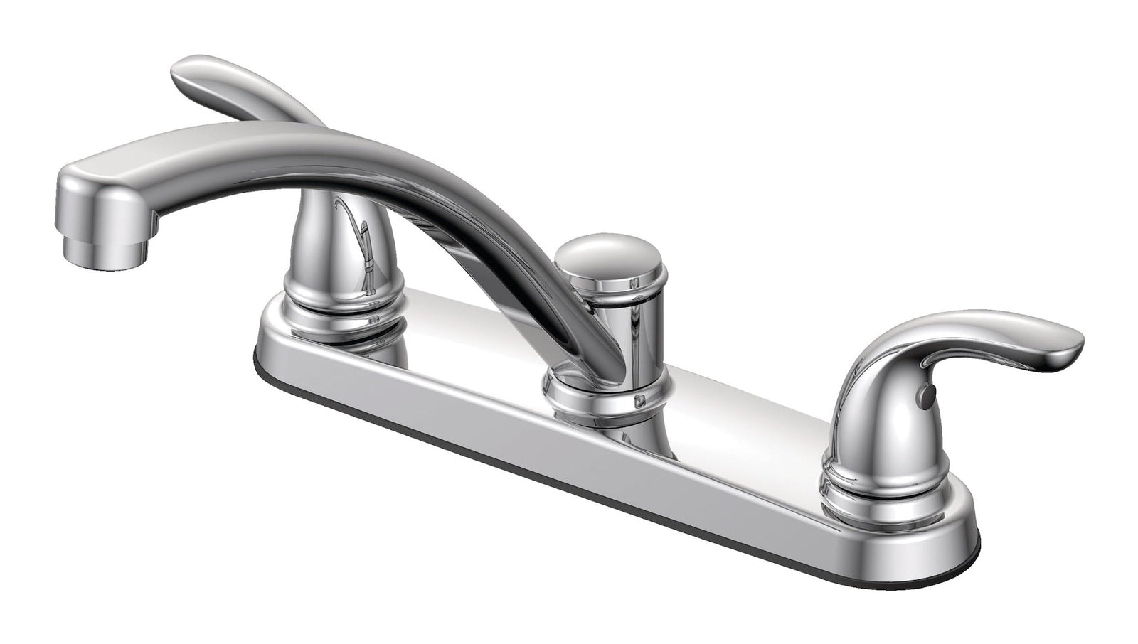 Renovate Double Handle Kitchen Faucet, Chrome Q8K6 - product image 1