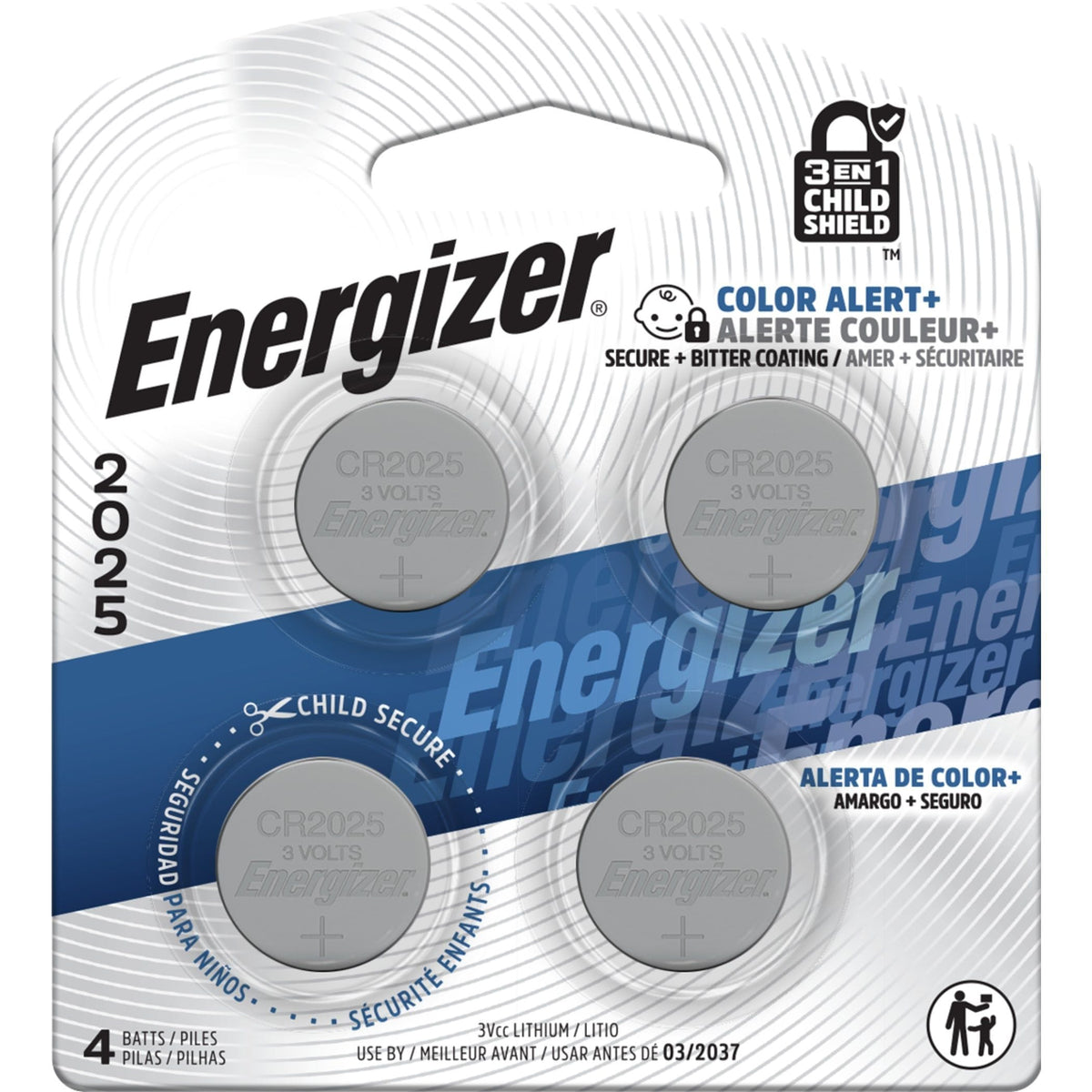 2025 3V Lithium Coin Batteries, Long-Lasting, 4-pk T6U0 - product image 1