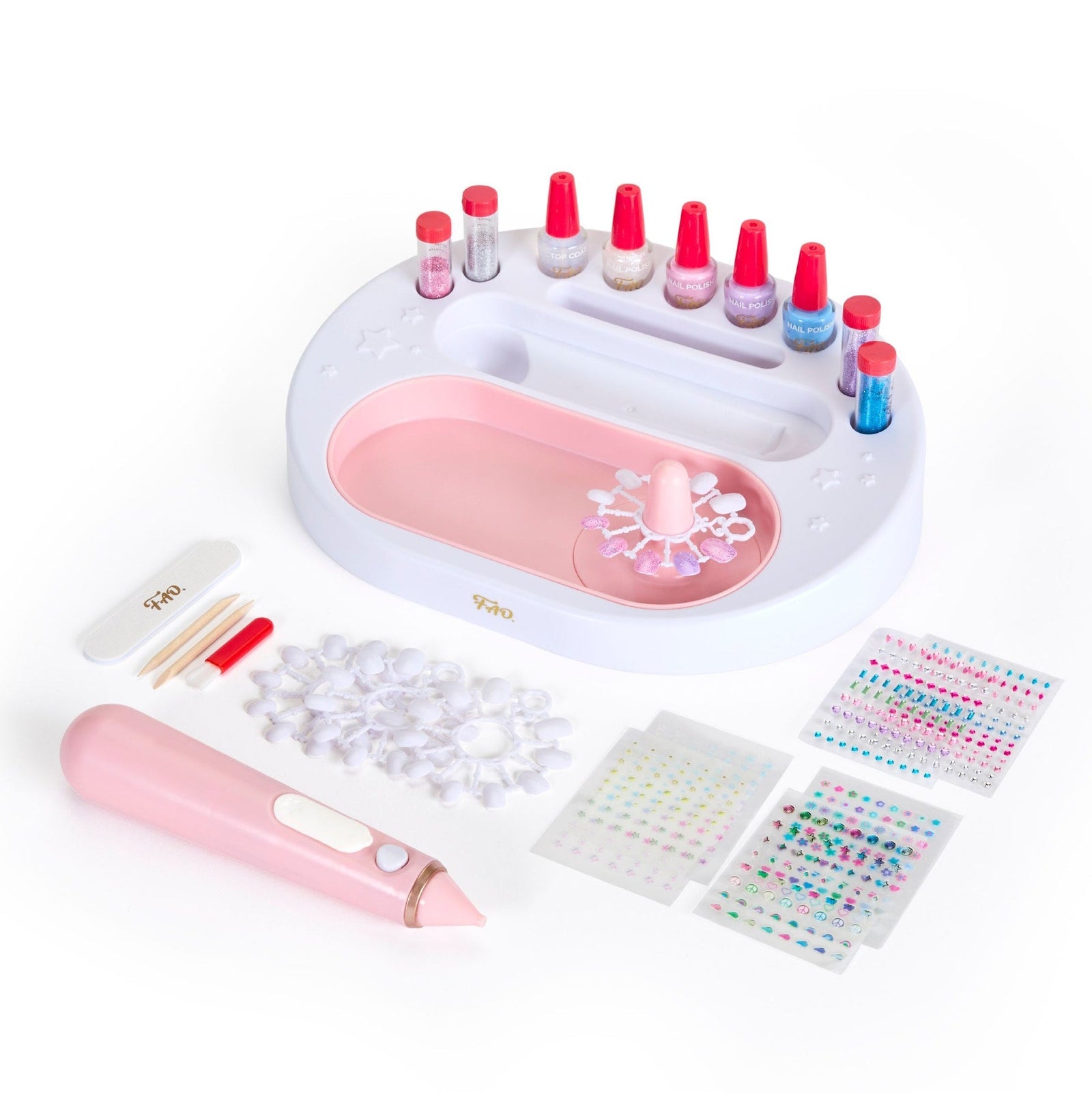 Girls Custom Glitter Nail Set, Pink W6H1 - product image 2