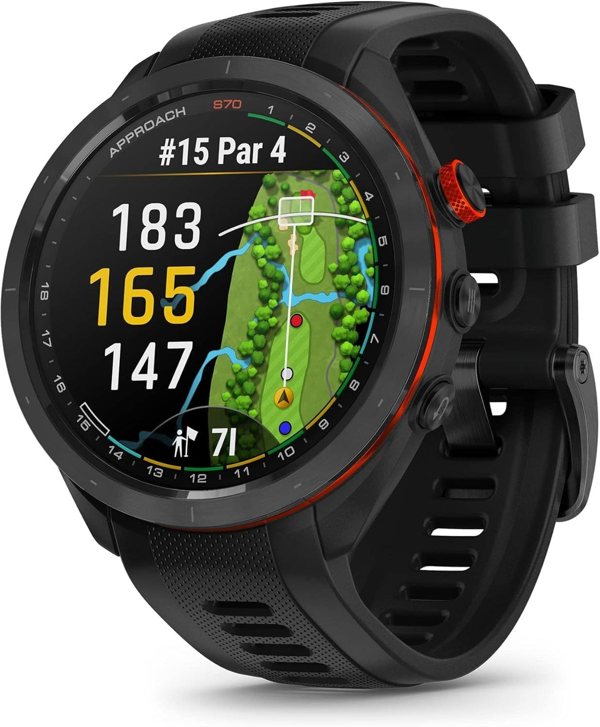 Approach S70 GPS Golf Watch, Black F9H2 - product image 1