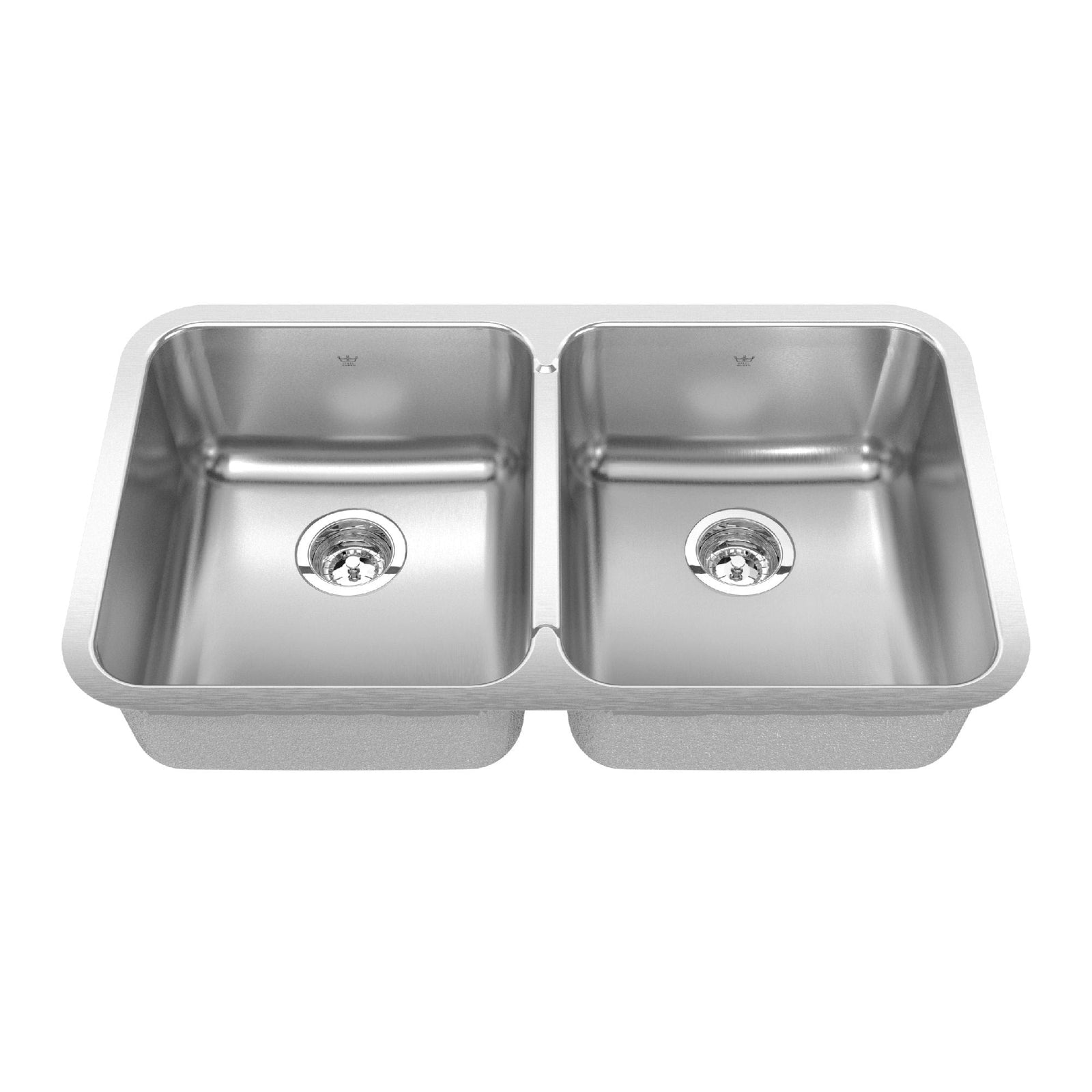 Steel Queen Undermount Double Bowl Kitchen Sink, 30.88-in x 17.75-in x 8-in, Stainless Steel Y2T7 - product image 1
