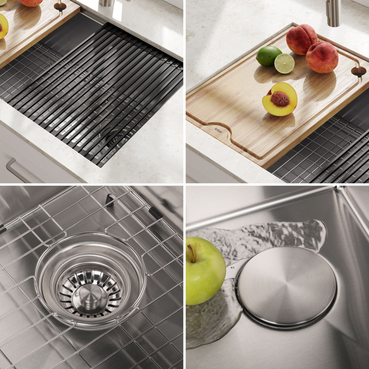 Kore Undermount Stainless Steel Single Bowl Kitchen Sink with Add-Ons, 27x19x11-in F7V7 - product image 6