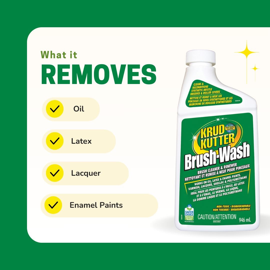 Brush-Wash Cleaner & Renewer For Oil, Latex & Enamel Paint, Non-Toxic, 946-mL A2U9 - product image 6