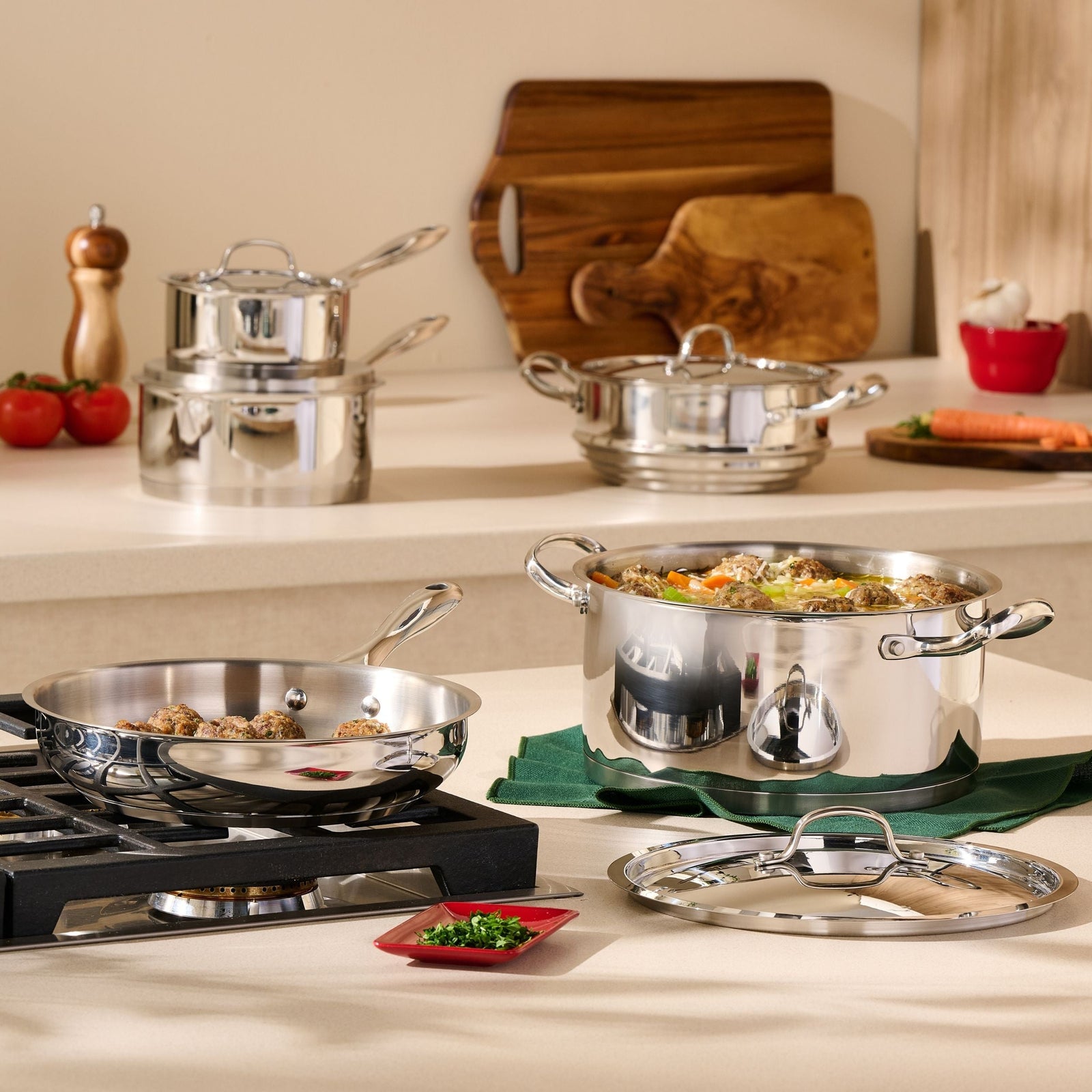 Avanti Stainless Steel Cookware Set, 9-pc M0S7 - product image 8