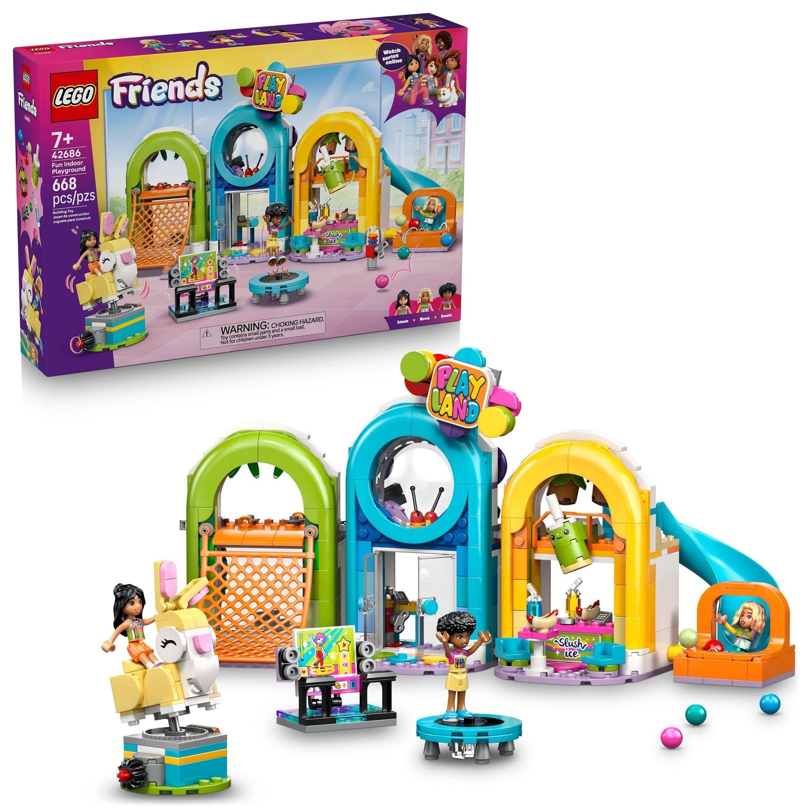 Friends Fun Indoor Playground Building Set - 42686, 668-pcs, Ages 7+ Y0D4 - product image 1