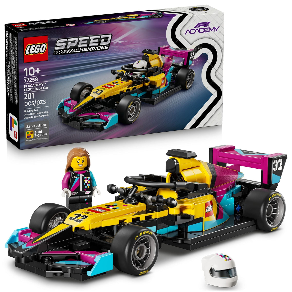 Speed Champions F1 ACADEMY Race Car - 77258, 201-pcs, Ages 10+ S3F0 - product image 1