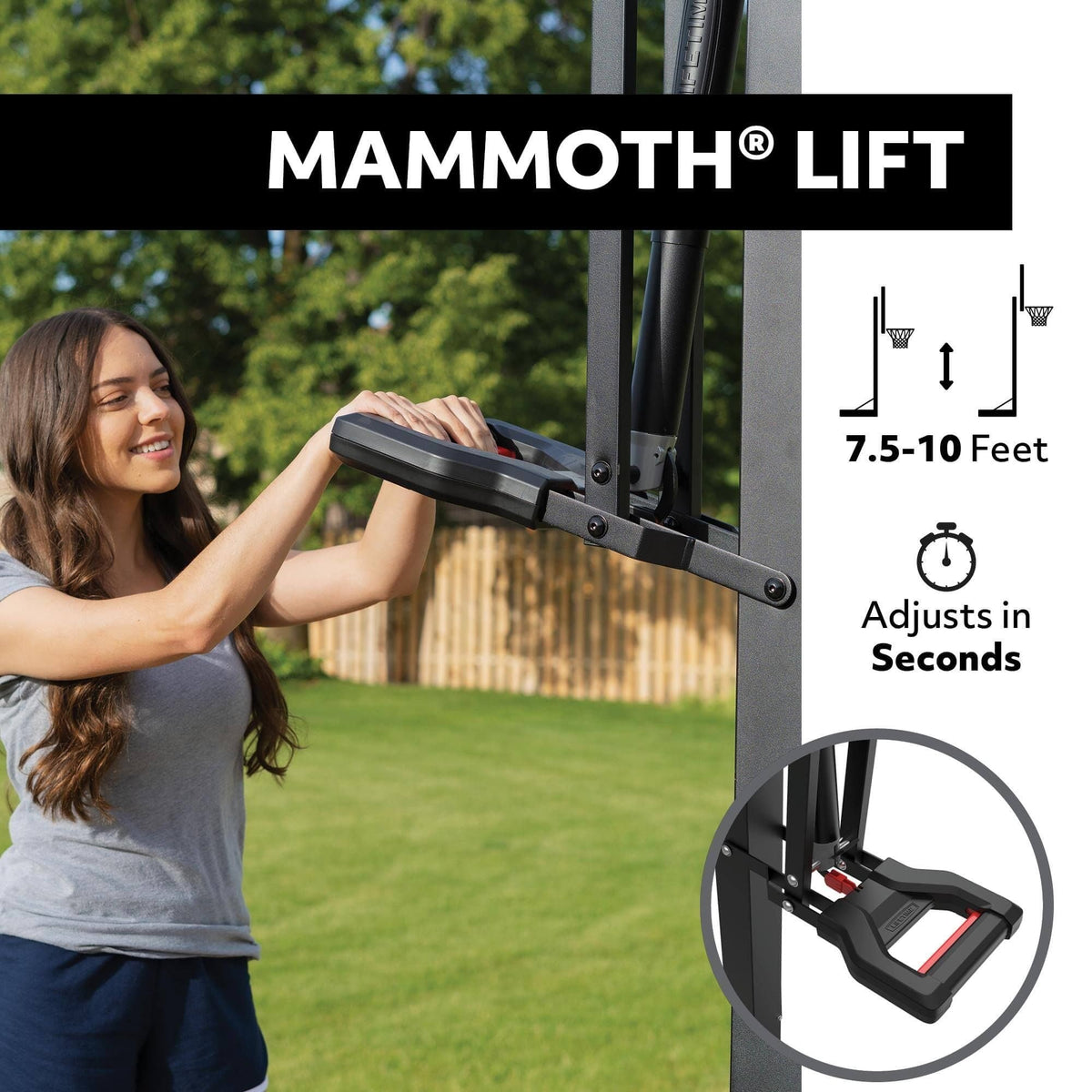 Portable Adjustable In-Ground Mammoth Bolt Down Outdoor Basketball Hoop, 54-in T5O8 - product image 6