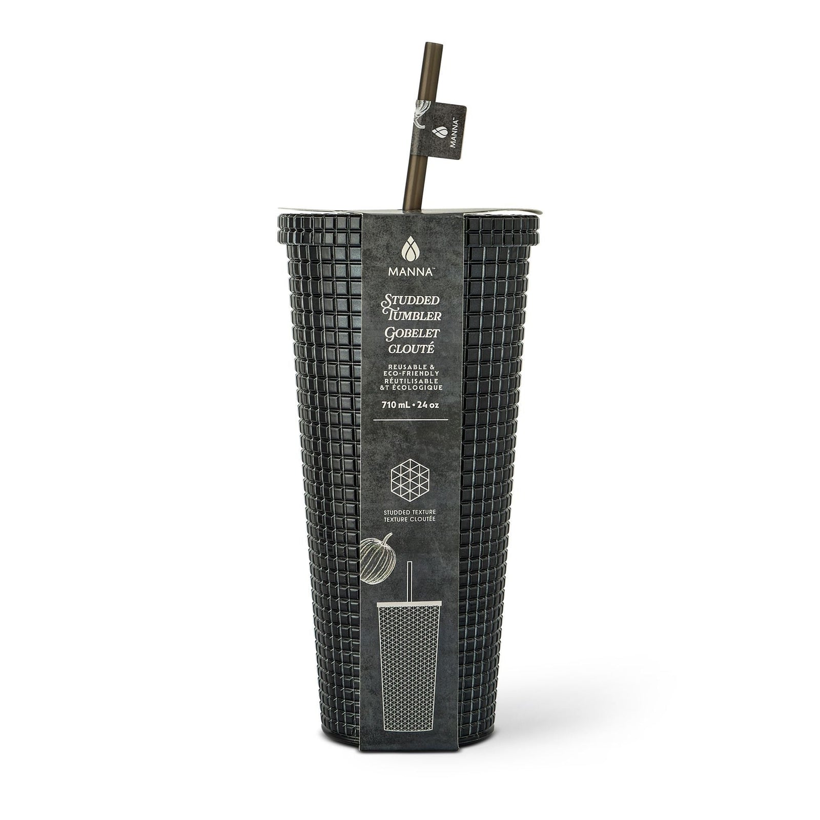 710-mL BPA-Free Iridescent Studded Textured Tumbler S0A9 - product image 3