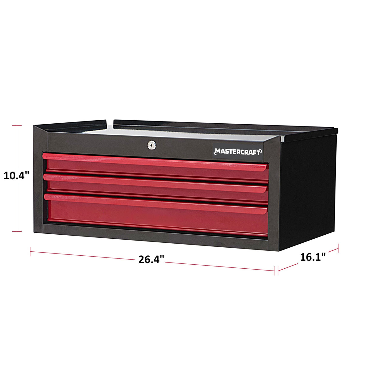 3-Drawer Intermediate Tool Chest, Black & Red, 26-in E3G2 - product image 4