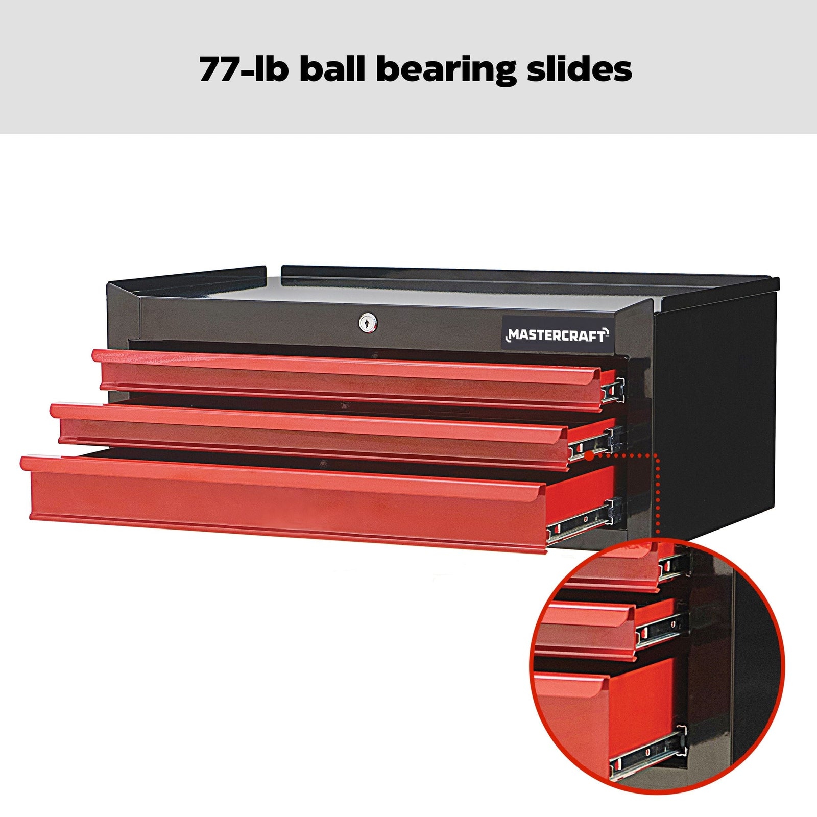3-Drawer Intermediate Tool Chest, Black & Red, 26-in E3G2 - product image 6