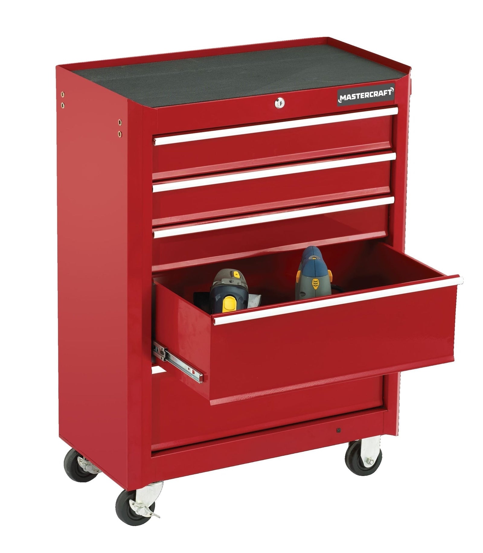 Rolling Tools Storage Cabinet with 5 Drawers, Deep Red, 24-in W5K6 - product image 5