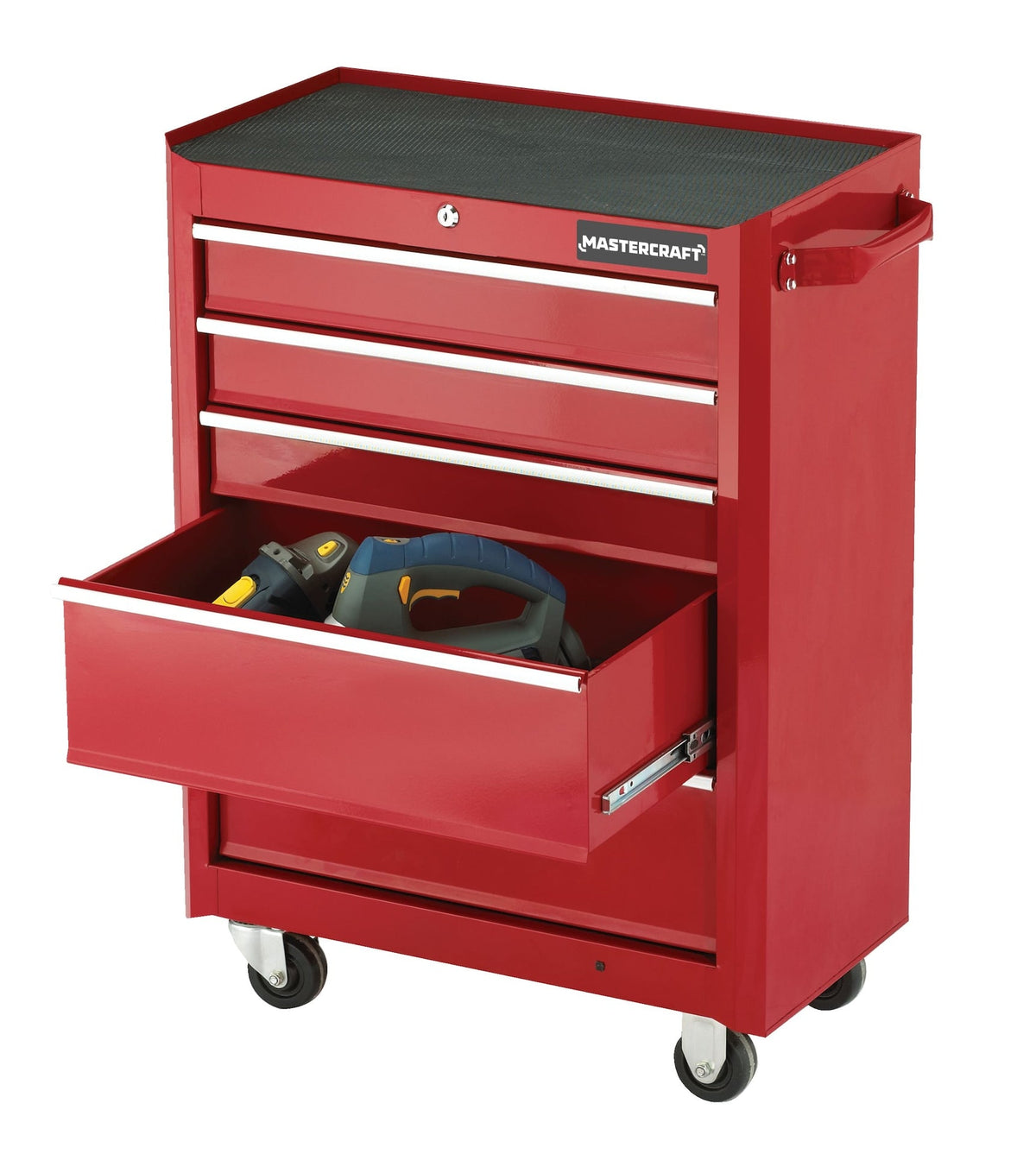 Rolling Tools Storage Cabinet with 5 Drawers, Deep Red, 24-in W5K6 - product image 6