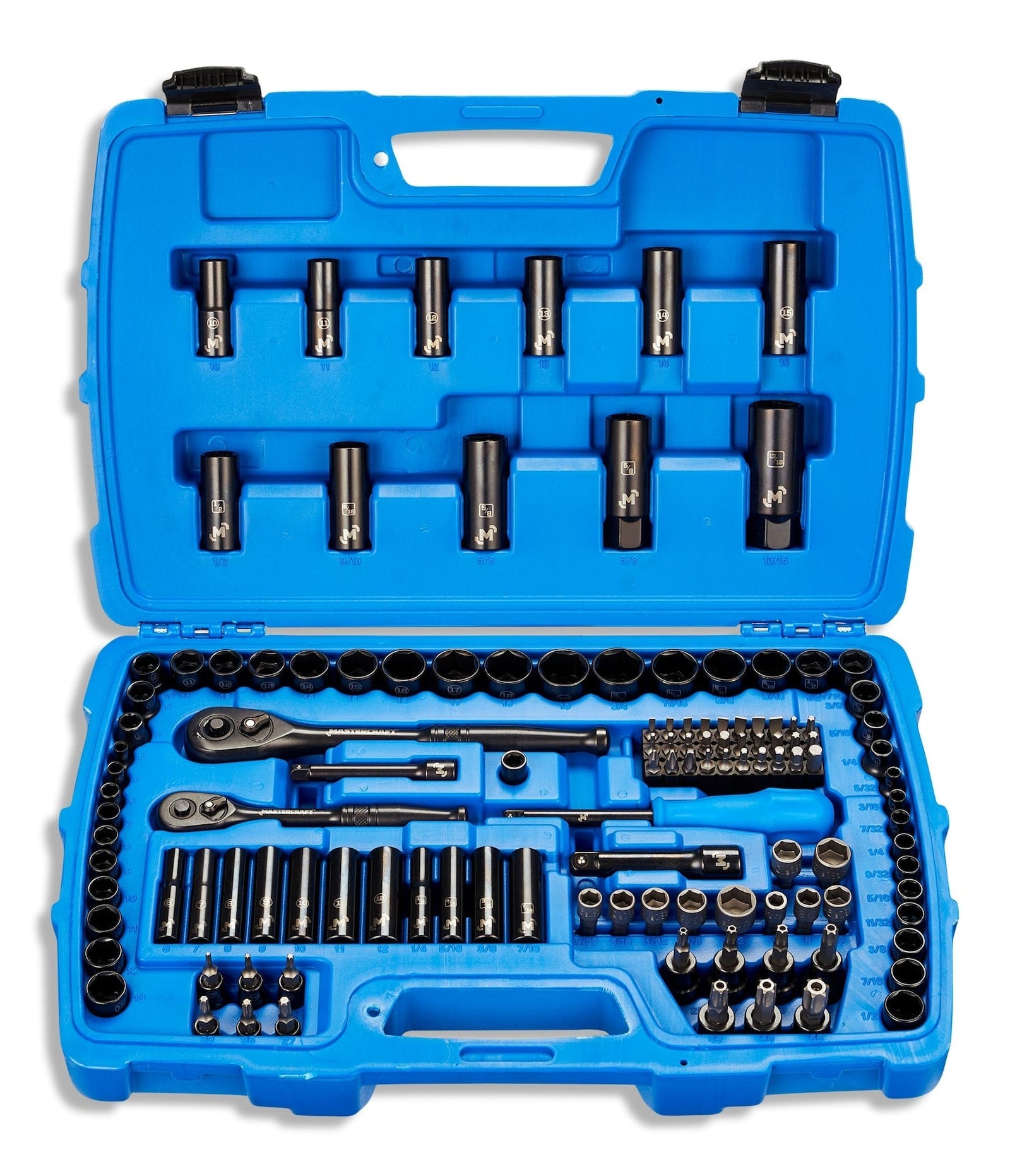 Socket Set, 122-pc, SAE/Metric, CRV, Black Steel Finish D3K3 - product image 2