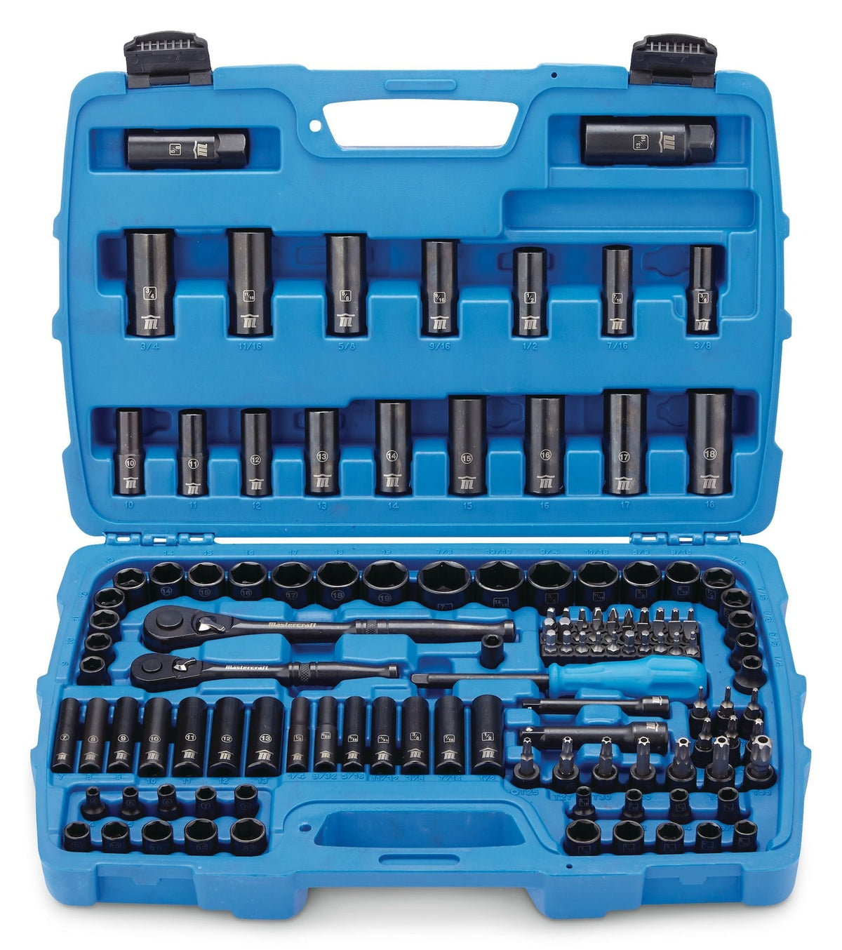 Socket Set, 122-pc, SAE/Metric, CRV, Black Steel Finish D3K3 - product image 3