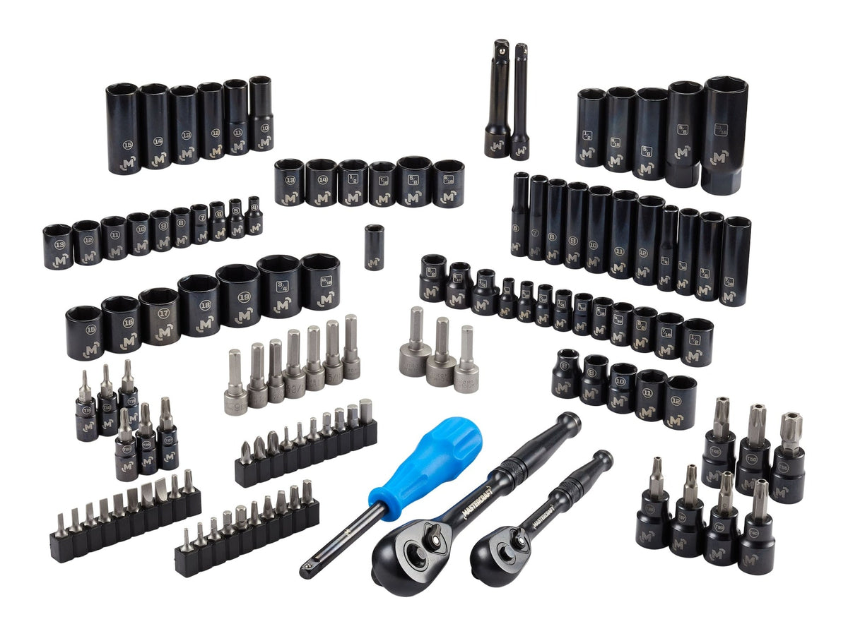 Socket Set, 122-pc, SAE/Metric, CRV, Black Steel Finish D3K3 - product image 6