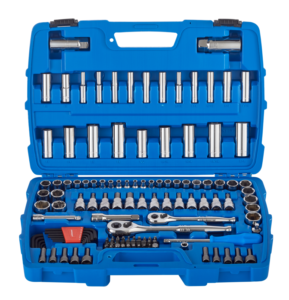 Socket Set, 128-pc, SAE / Metric, CRV, Nickel-Chrome Plating P6P9 - product image 3