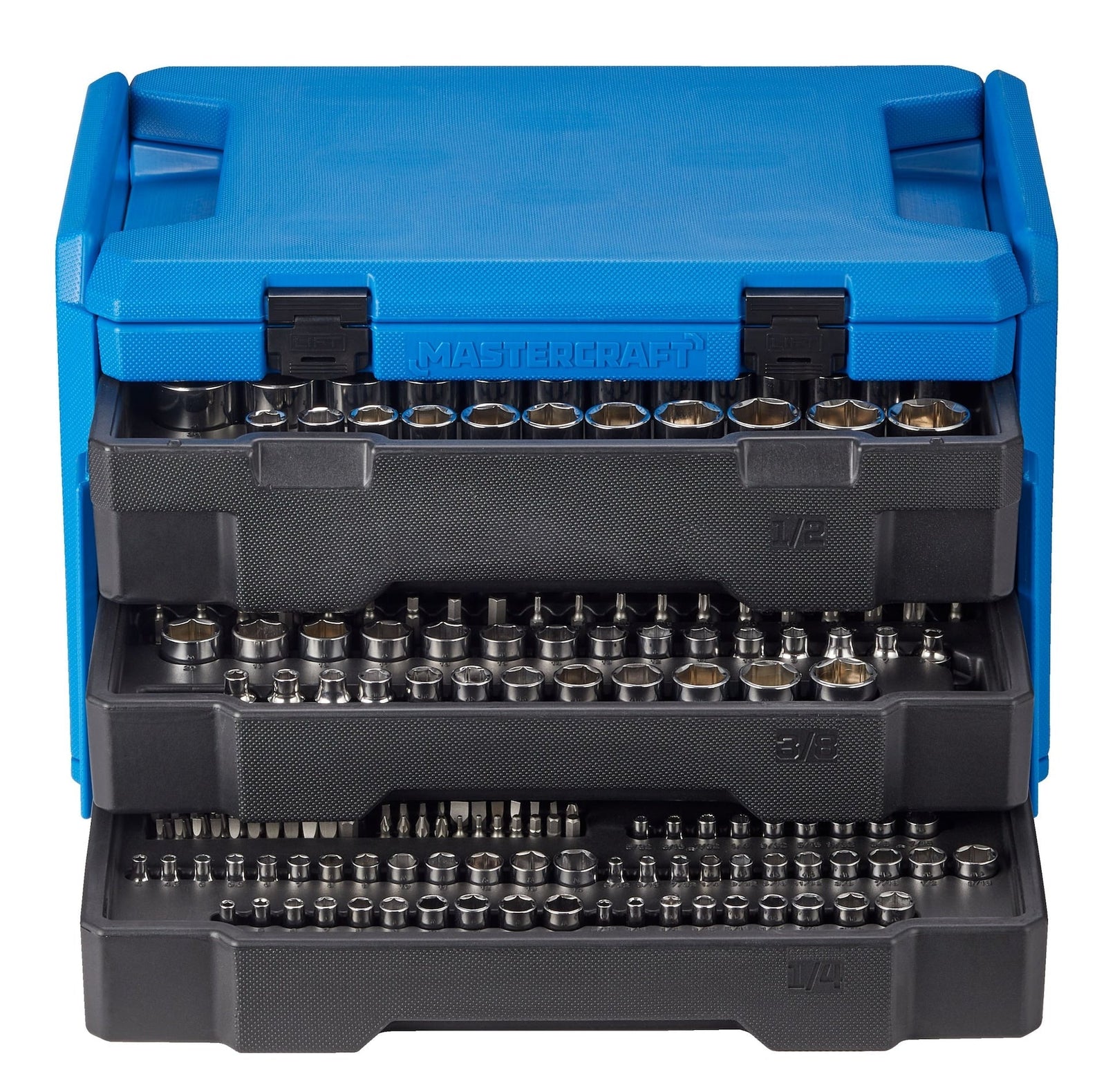 Socket Set, 270-pc, SAE / Metric, CRV, Nickel-Chrome Plating O7G4 - product image 6