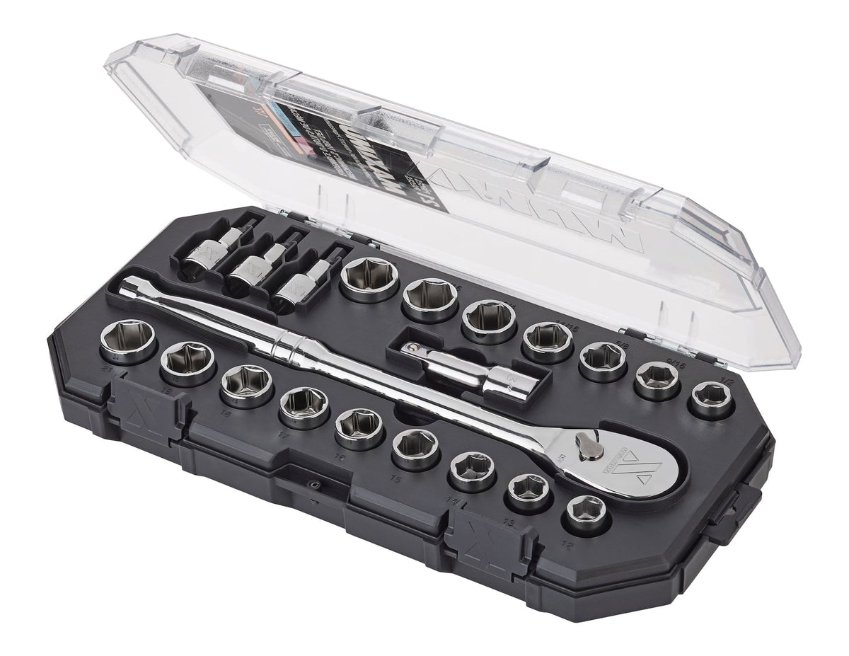 21 Piece 1/2" Drive Metric Socket Set P6A0 - product image 3