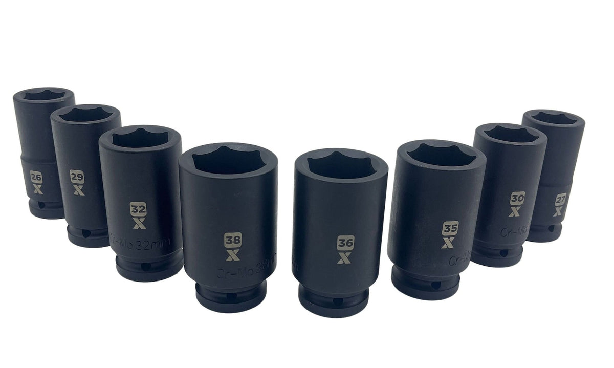 8 Piece 3/4" Deep Impact Socket Metric E5C8 - product image 2