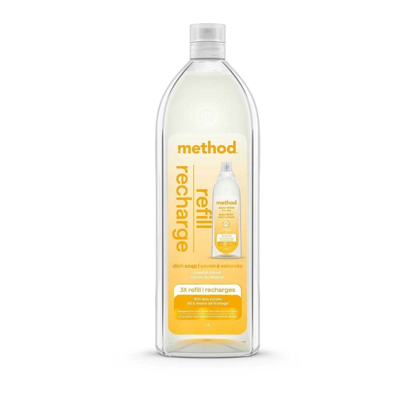 Super Shine Liquid Gel Dish Soap 3x Refill, Various Scents, 1.4-L J6F8 - product image 1