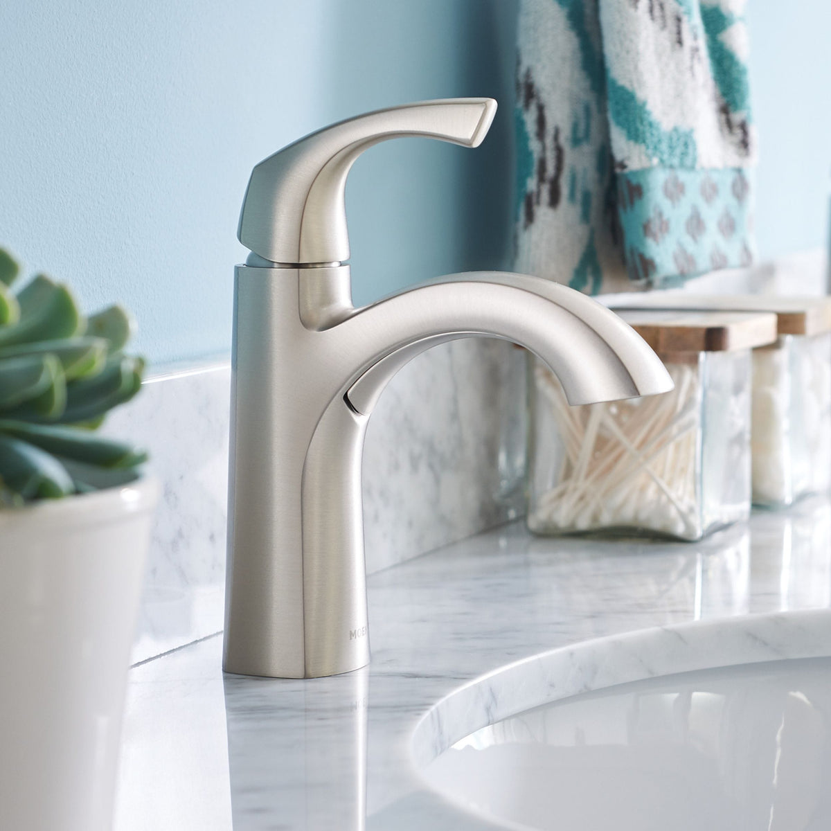 Lindor Single Handle Bathroom Faucet, Spot Resist Brushed Nickel V5M6 - product image 7