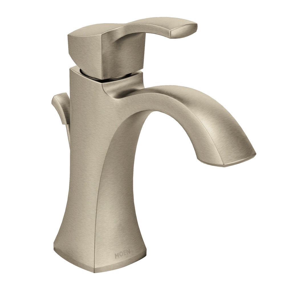 Voss Single Handle High Arc Single Hole Bathroom Sink Faucet, Brushed Nickel I9H8 - product image 1